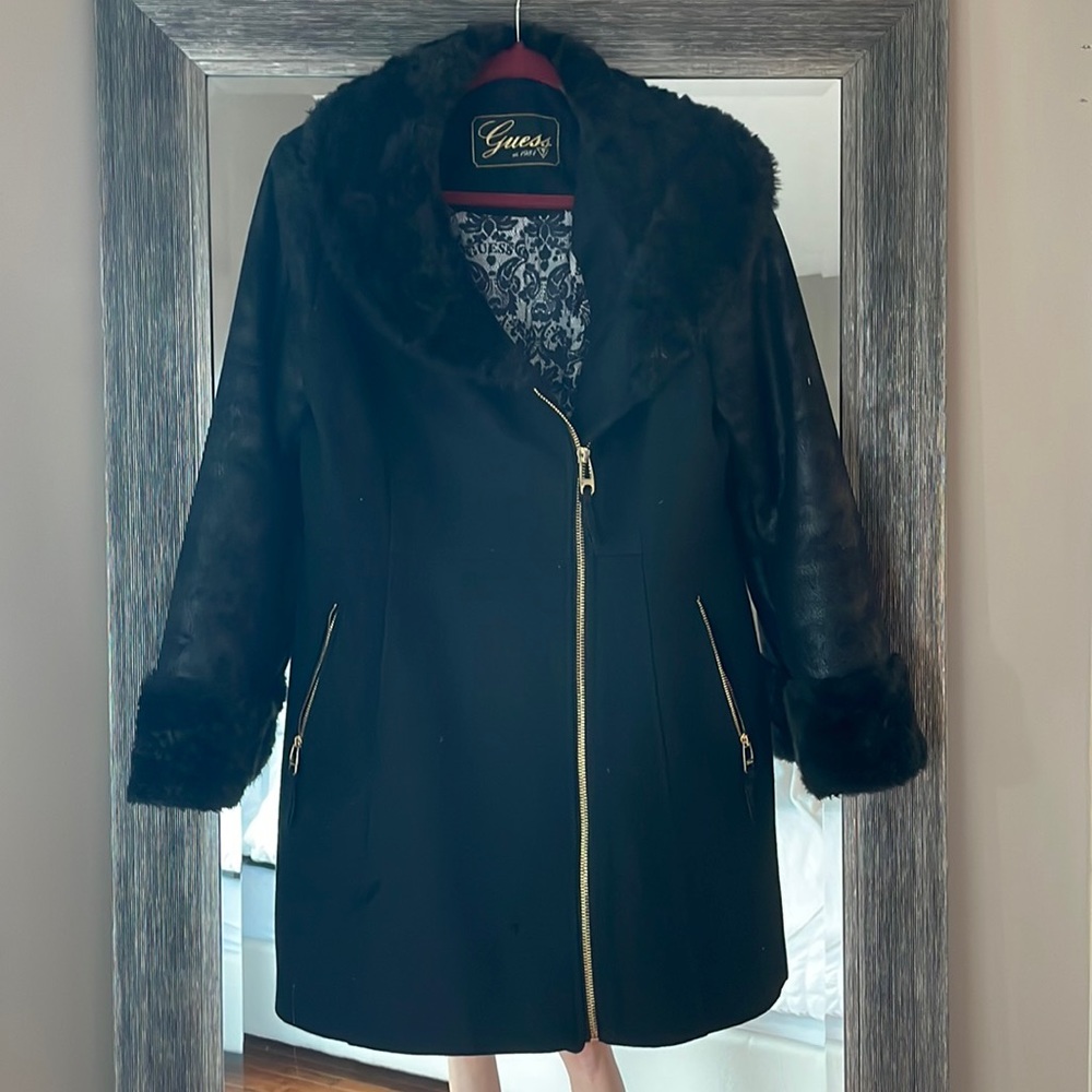 Guess black coat